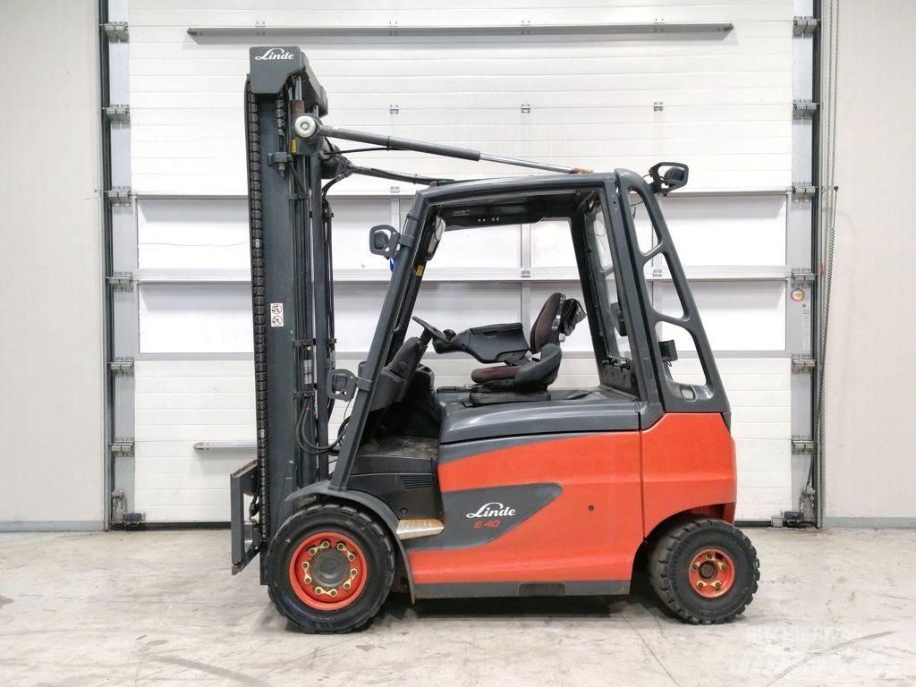 Linde E40H-01/600 El gaffeltrucks