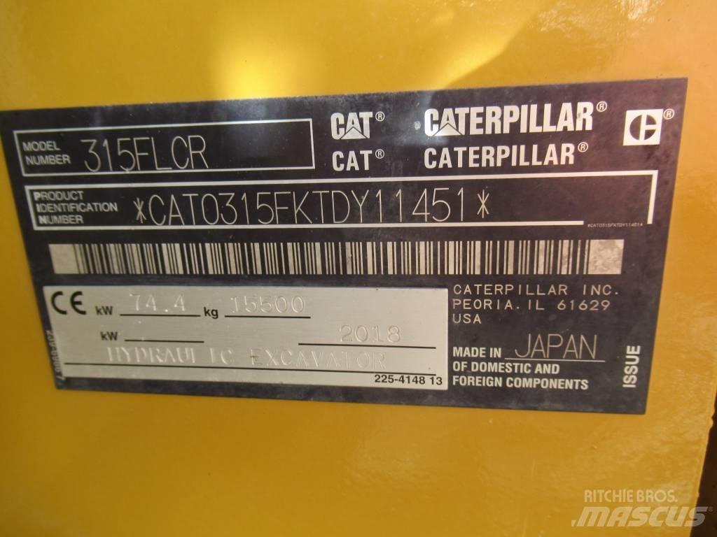 CAT 315F LCR Gravemaskiner på larvebånd