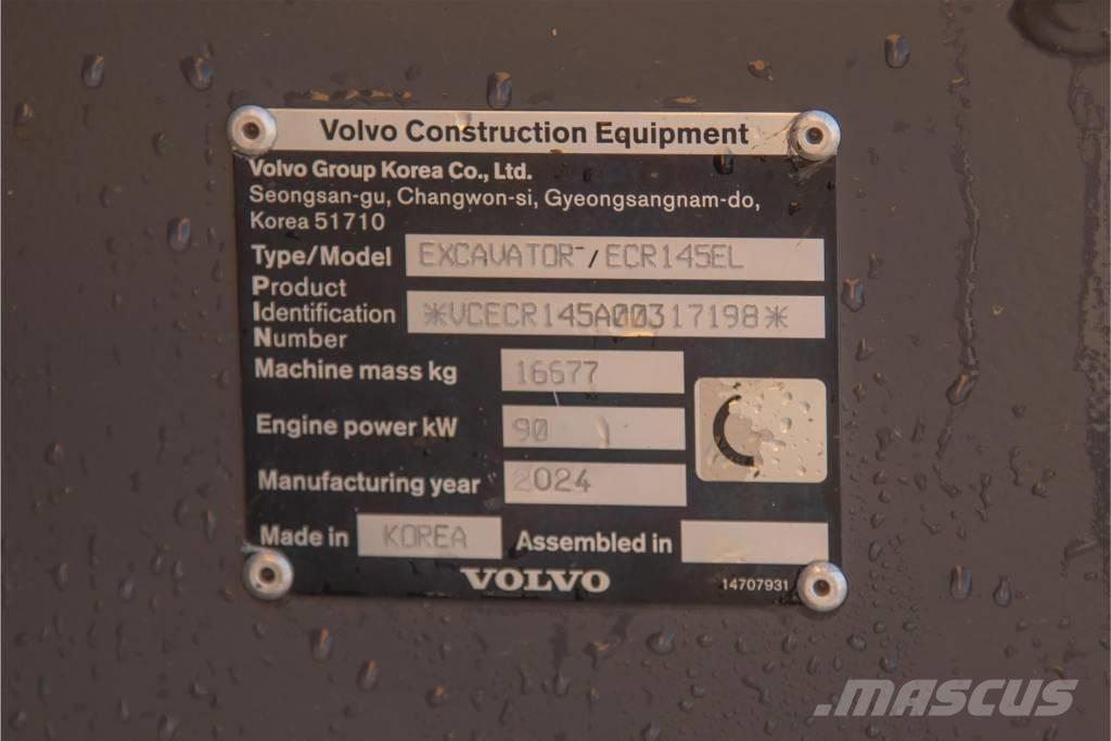 Volvo ECR 145 E Gravemaskiner på larvebånd