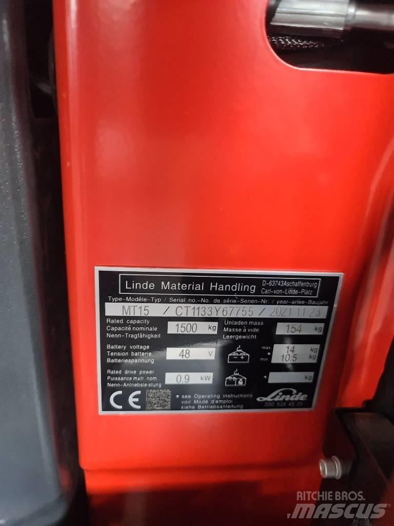 Linde MT15 El gaffeltrucks