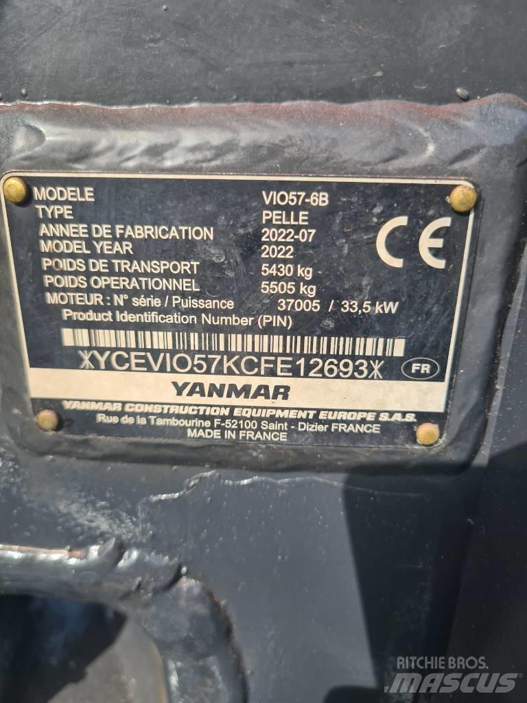 Yanmar Vio 57-6B Minigravemaskiner