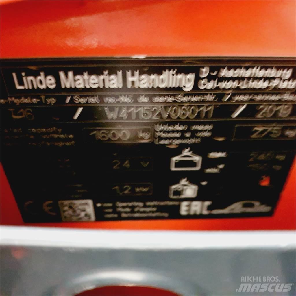 Linde T16 Li-Ion El-palleløftere