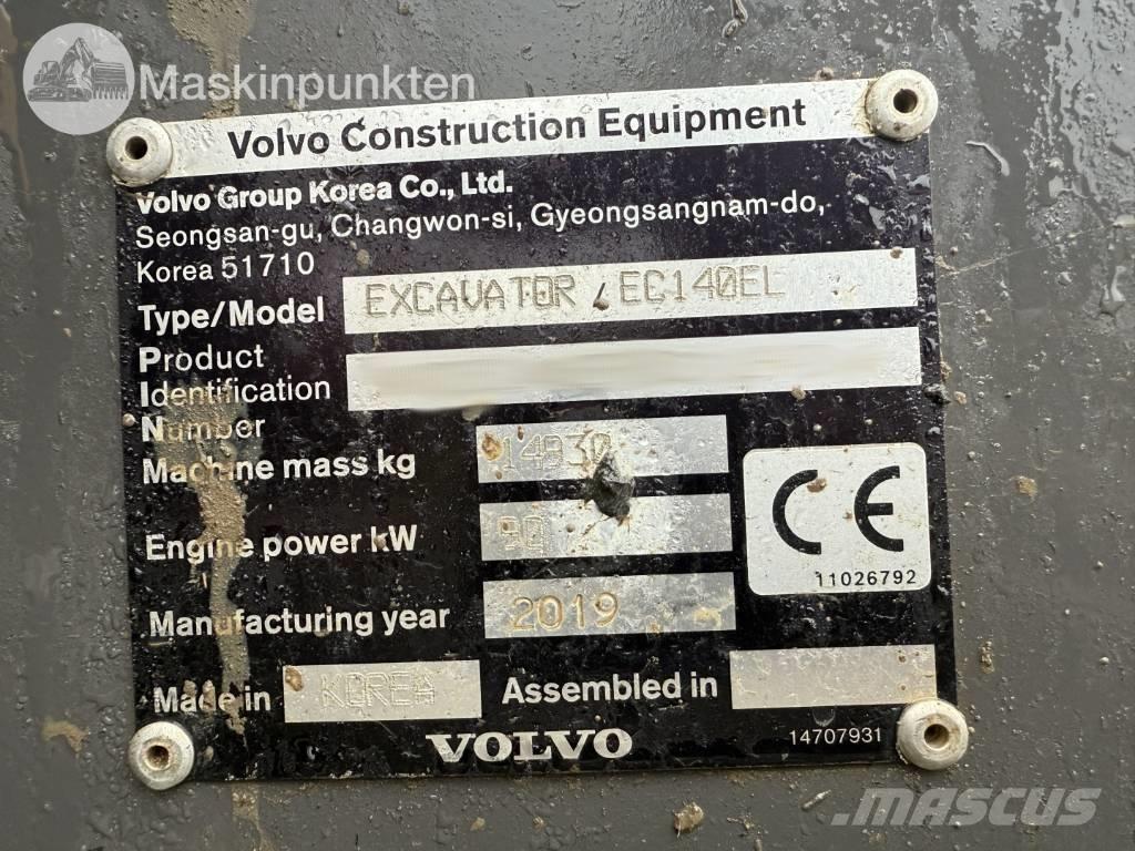 Volvo EC 140 EL Gravemaskiner på larvebånd