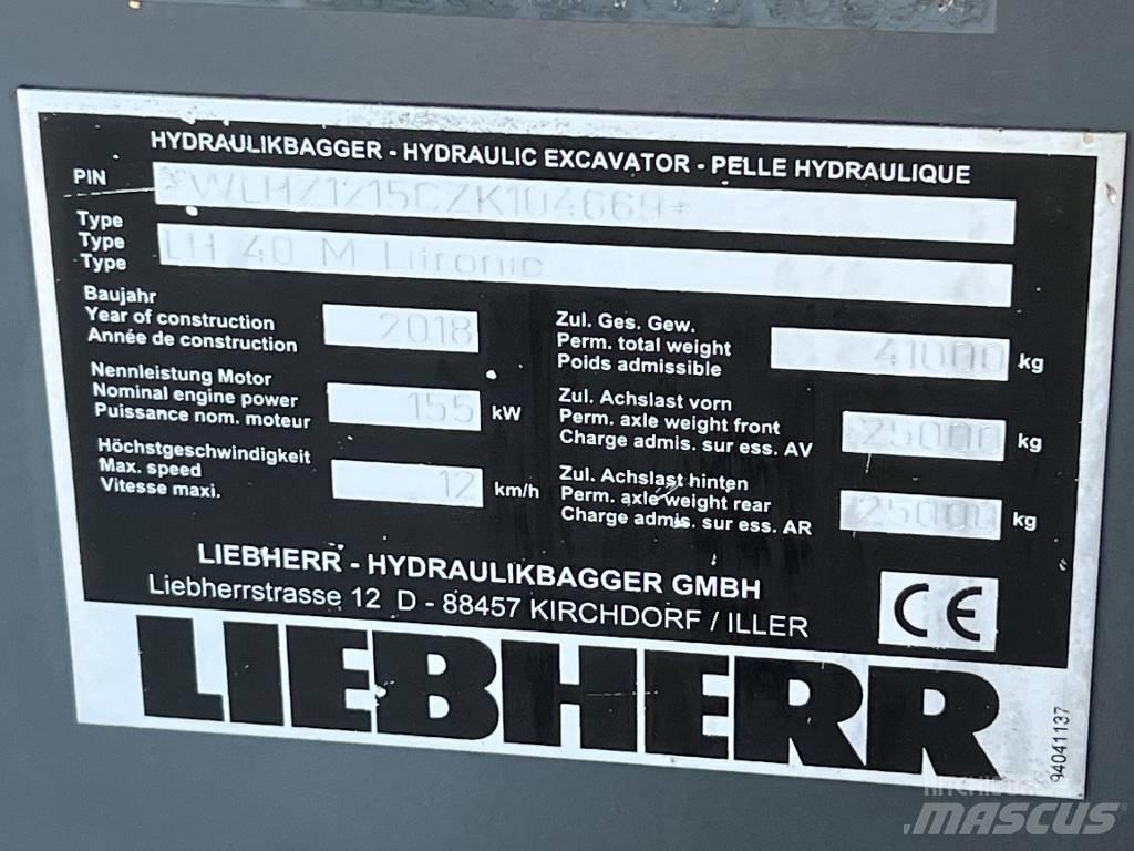 Liebherr LH 40 M ERC Trucks - Andet