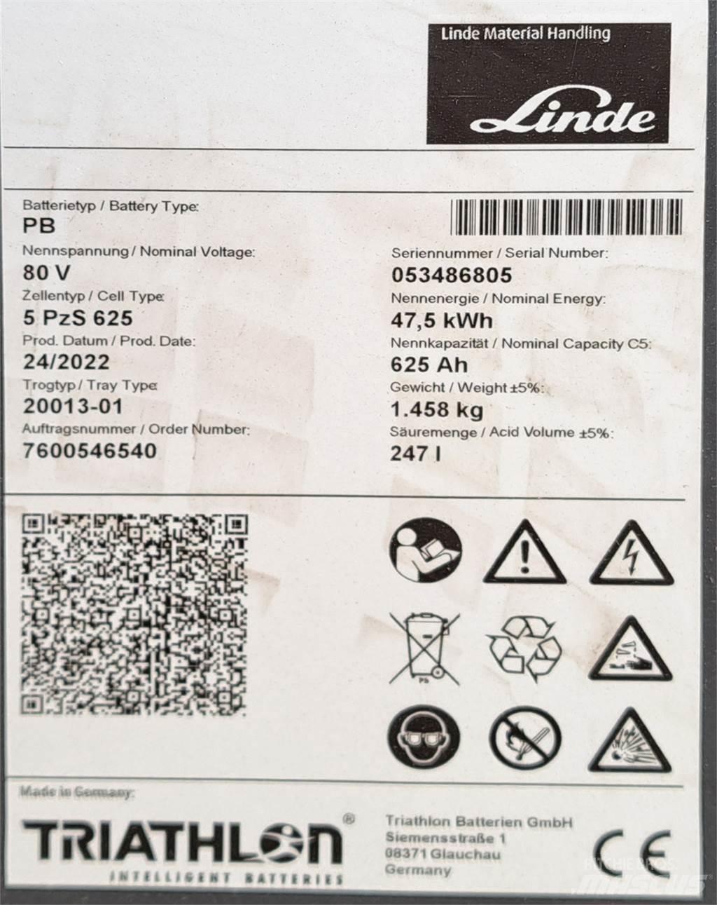 Linde E35L El gaffeltrucks