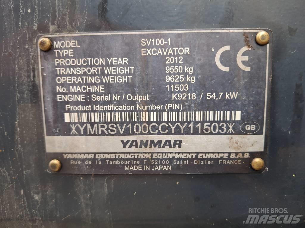 Yanmar SV 100-1 Midi-gravemaskiner 7t - 12t