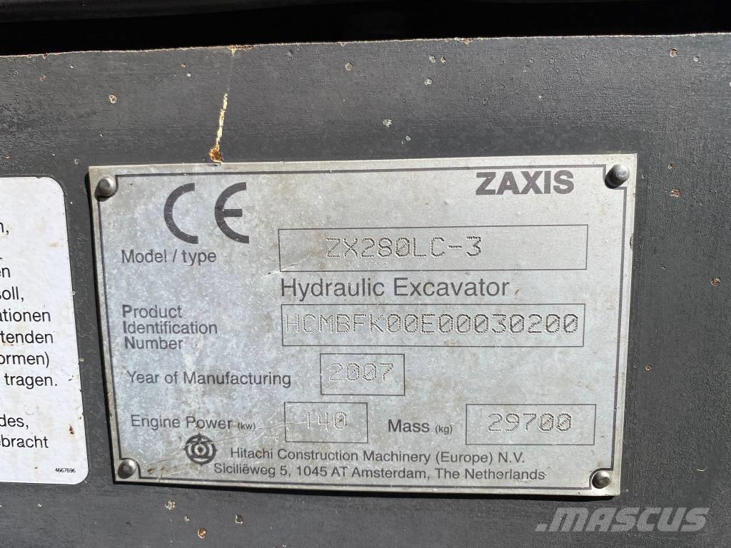 Hitachi ZX 280 LC-3 Gravemaskiner på larvebånd