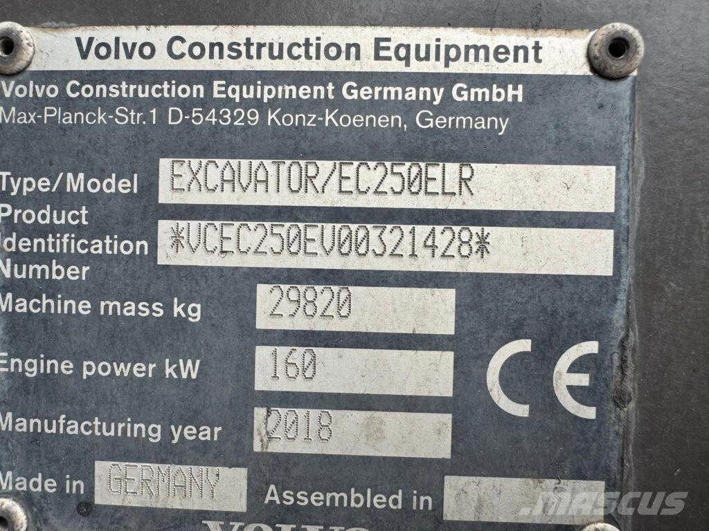 Volvo EC250ELR Gravemaskiner på larvebånd