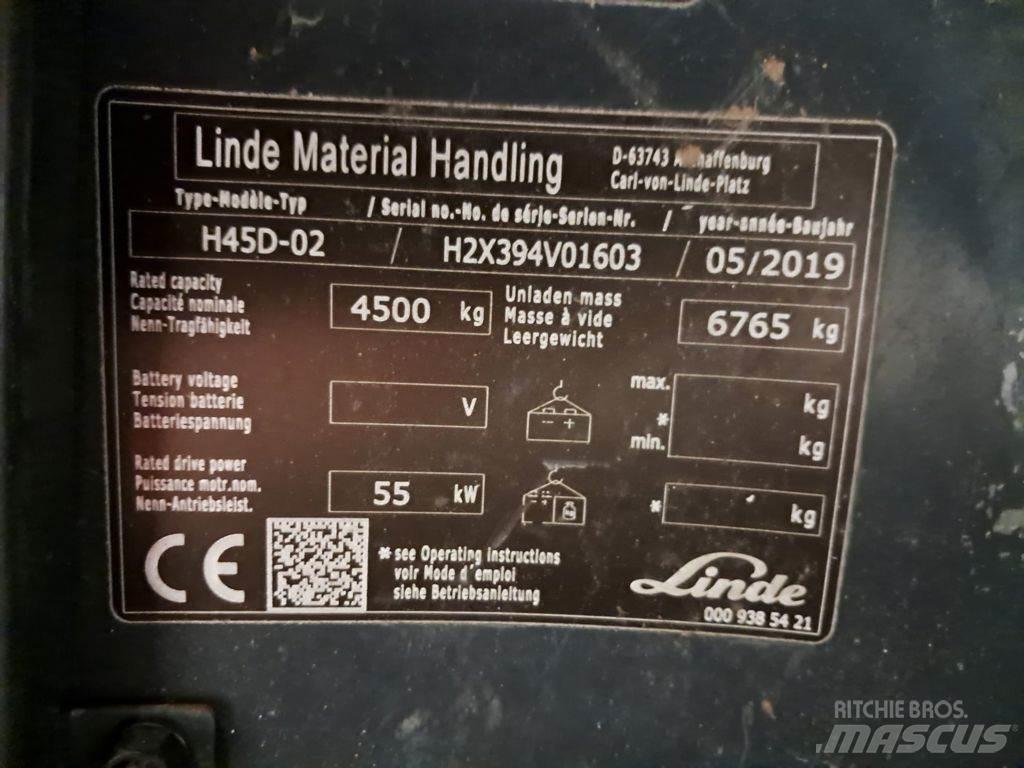 Linde H45D-02 Diesel gaffeltrucks