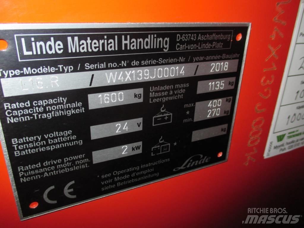 Linde L16R Selvkørende stablere
