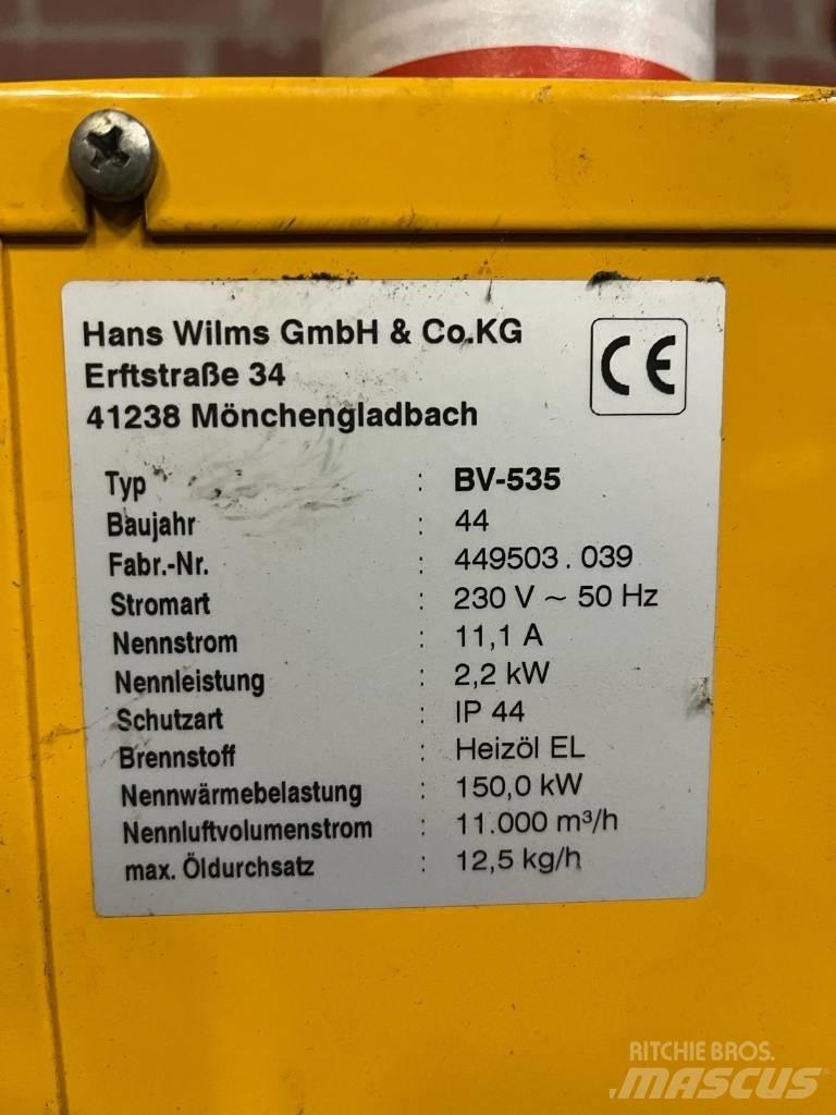 Wilms BV 535 Opvarmnings- og optøningsmaskiner