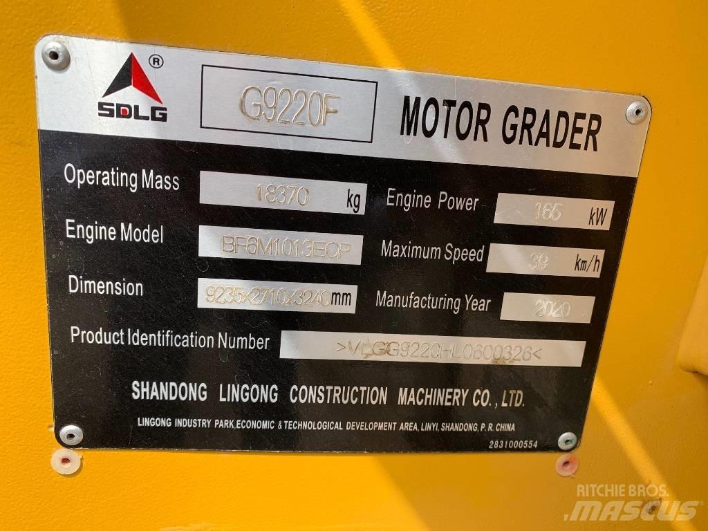 SDLG G 9220 Vejhøvle / Gradere