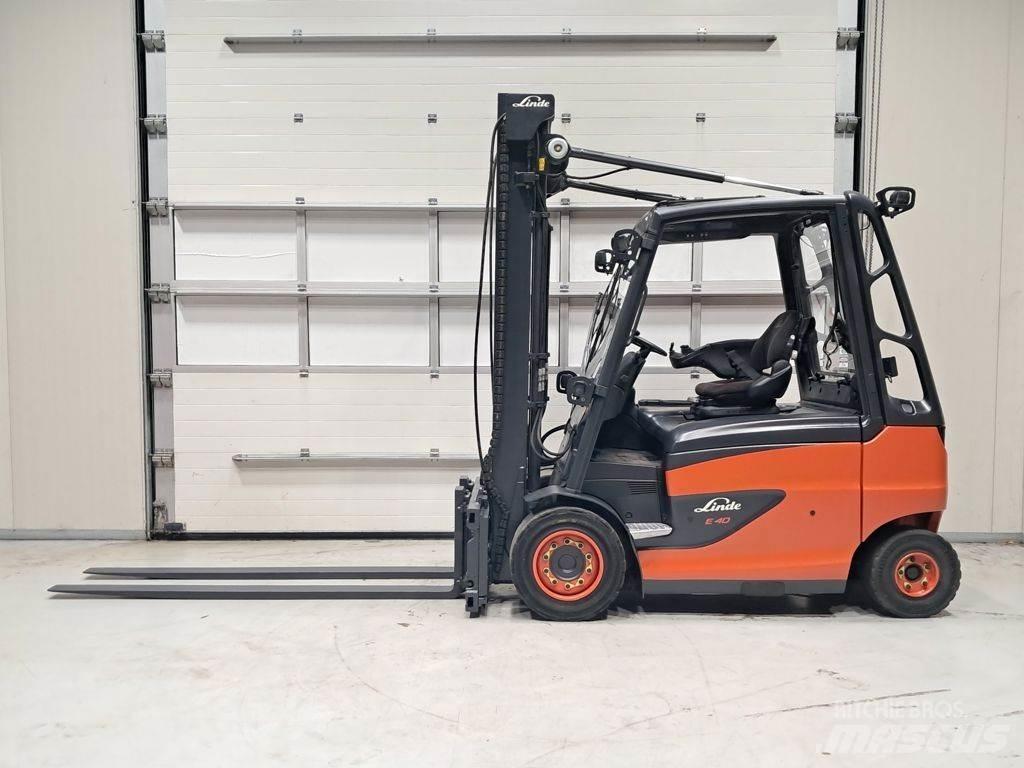 Linde E40H-01/600 El gaffeltrucks