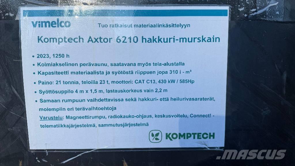 Komptech Axtor 6210 Flishuggere / neddelere