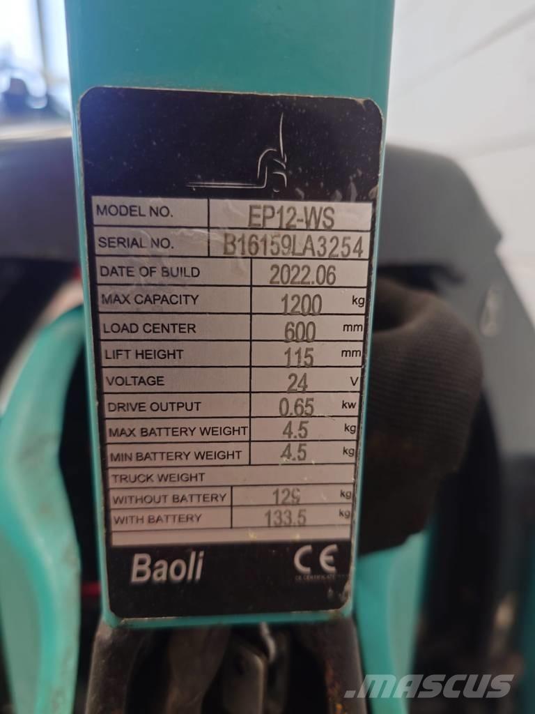 Baoli EP 12 Li-ION El-palleløftere