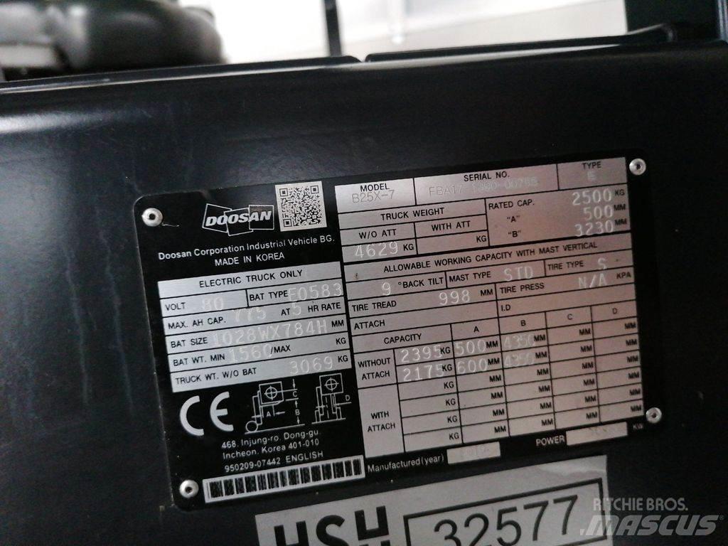 Doosan B25X-7 El gaffeltrucks