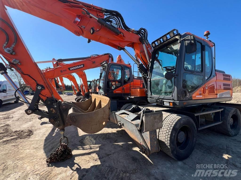 Doosan DX140W-5 Gravemaskiner på hjul