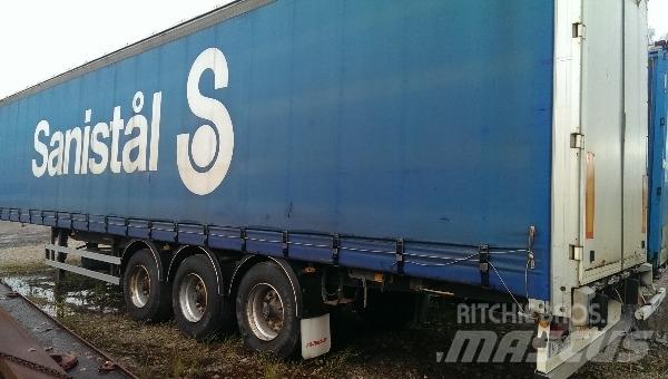 Fruehauf T36 Semi-trailer med Gardinsider