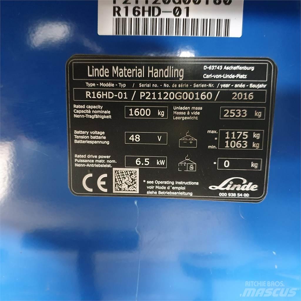 Linde R16HD Reachtruck