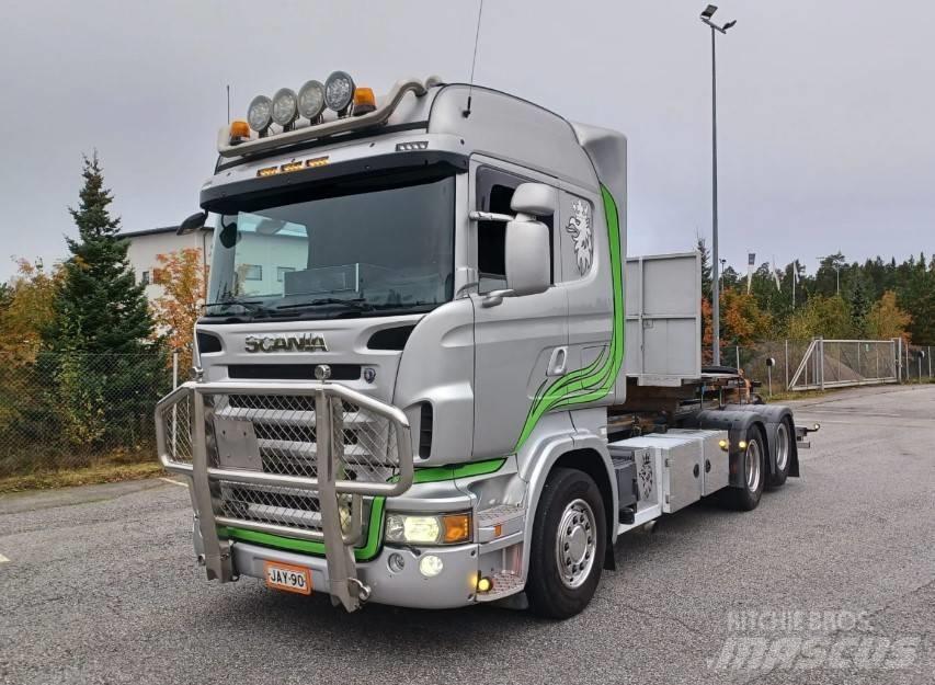 Scania R480 6x2 Lastbiler med containerramme / veksellad