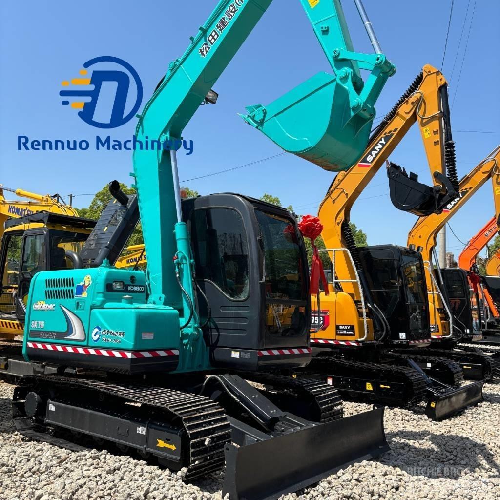 Kobelco SK75 Gravemaskiner på larvebånd