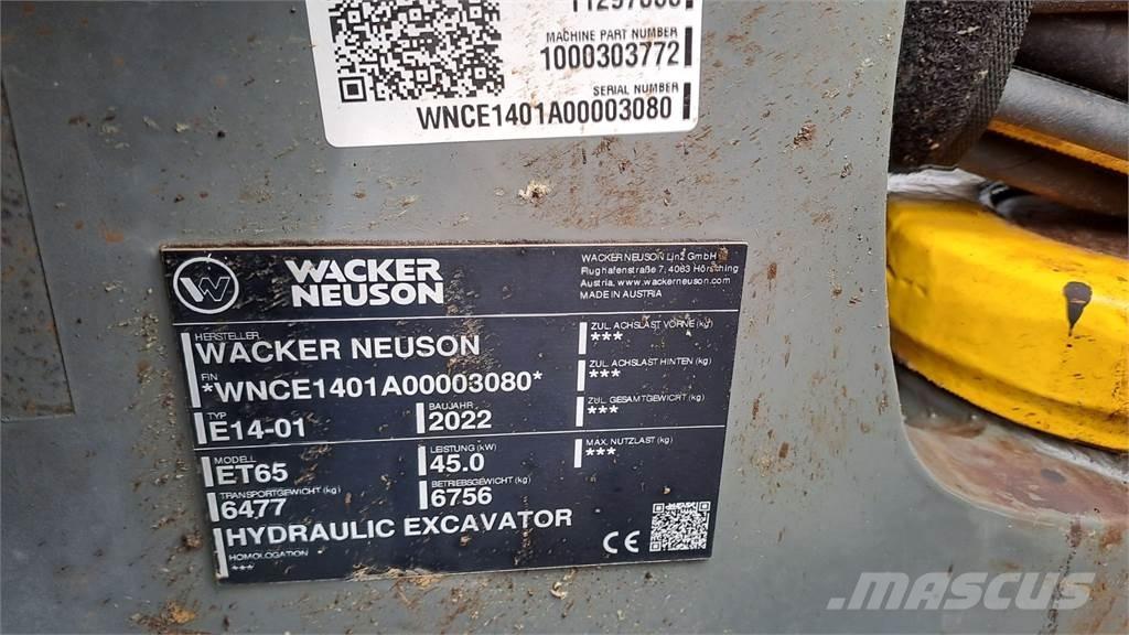 Wacker Neuson ET65 Gravemaskiner på larvebånd