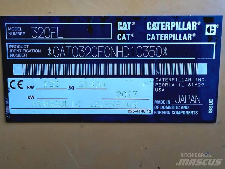 CAT 320 FL Gravemaskiner på larvebånd
