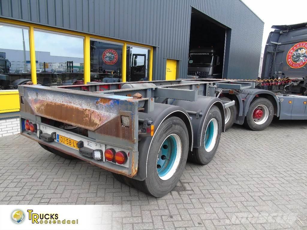  TR'AX 2 AXLE + 20FT Semi-trailer med containerramme