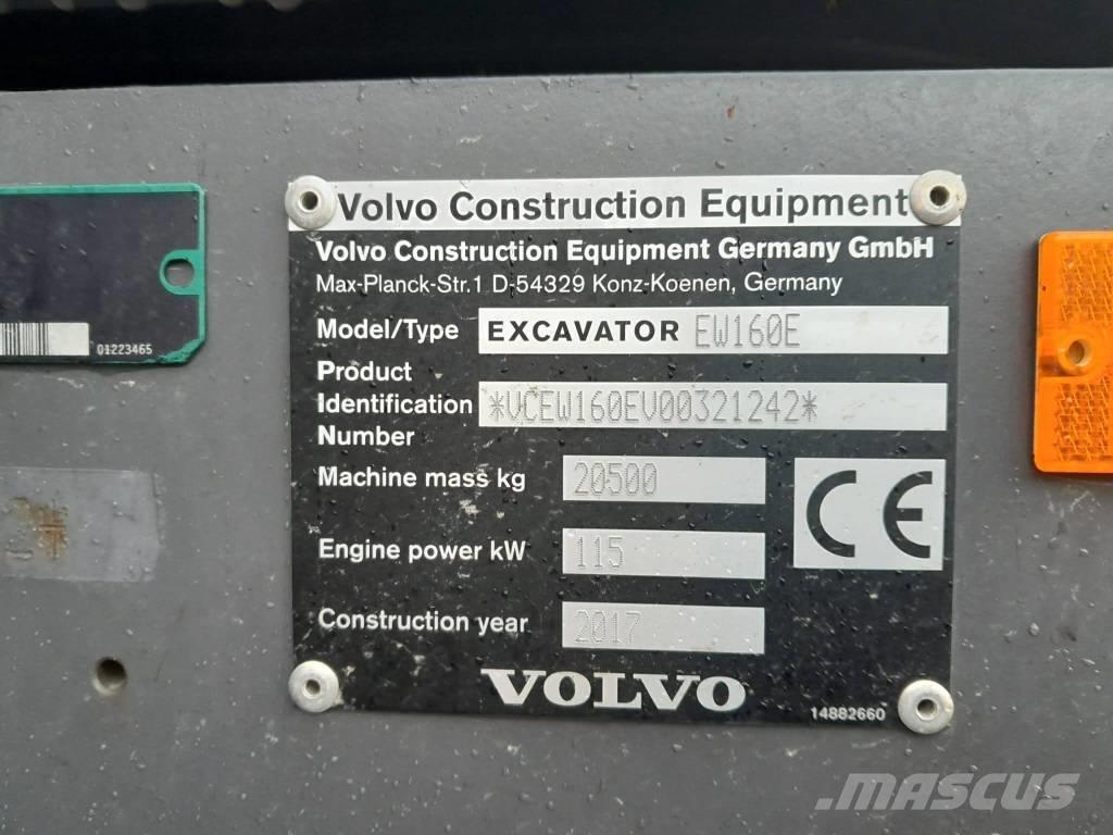 Volvo EW 160 E Gravemaskiner på hjul