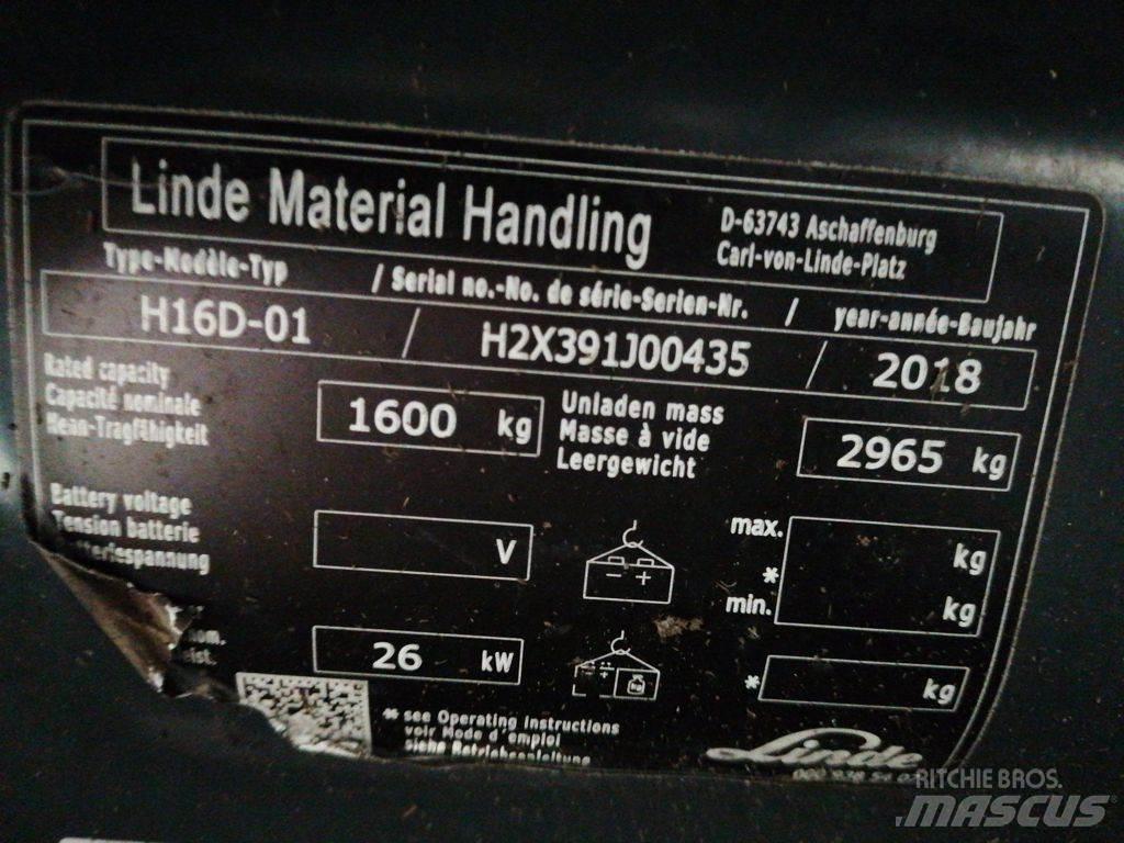 Linde H16D-01 Diesel gaffeltrucks