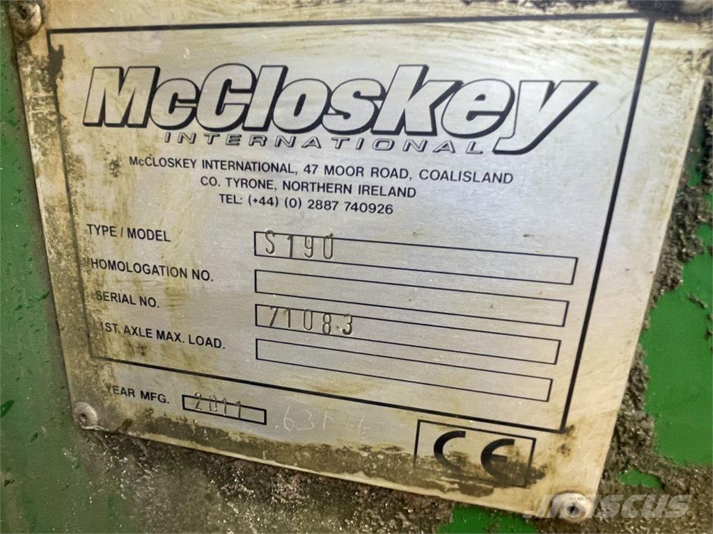 McCloskey S190 Mine- og grusgravsudstyr