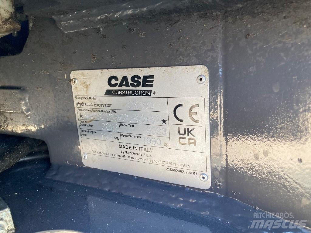 CASE CX 19 D Minigravemaskiner