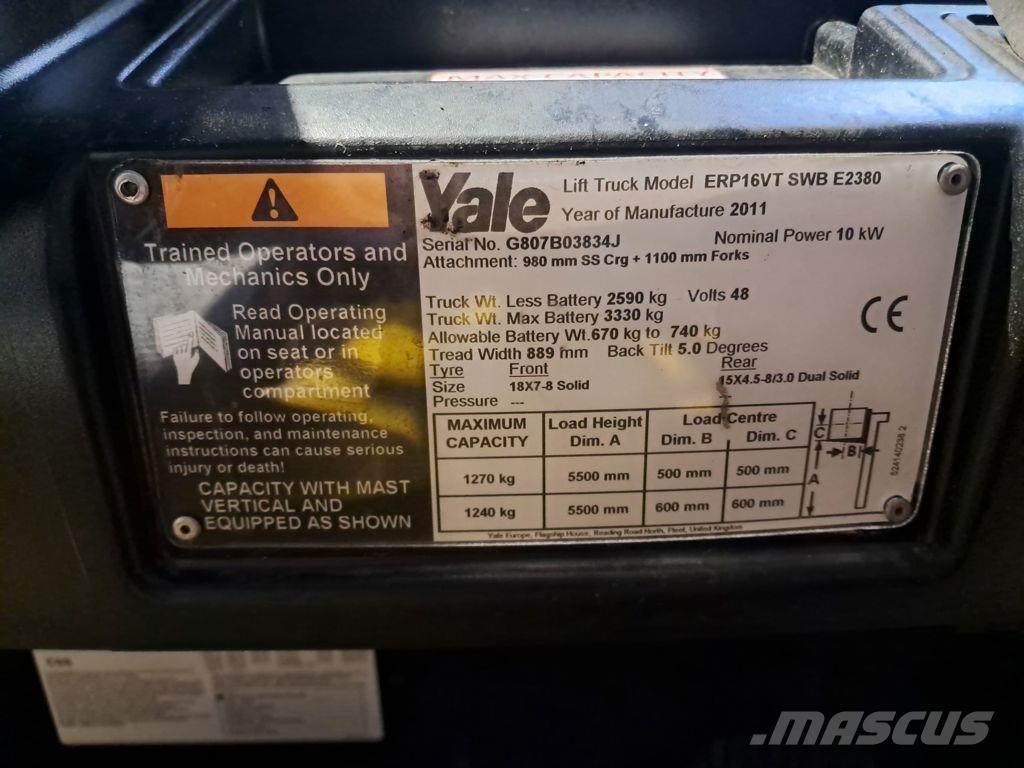 Yale ERP16VT El gaffeltrucks