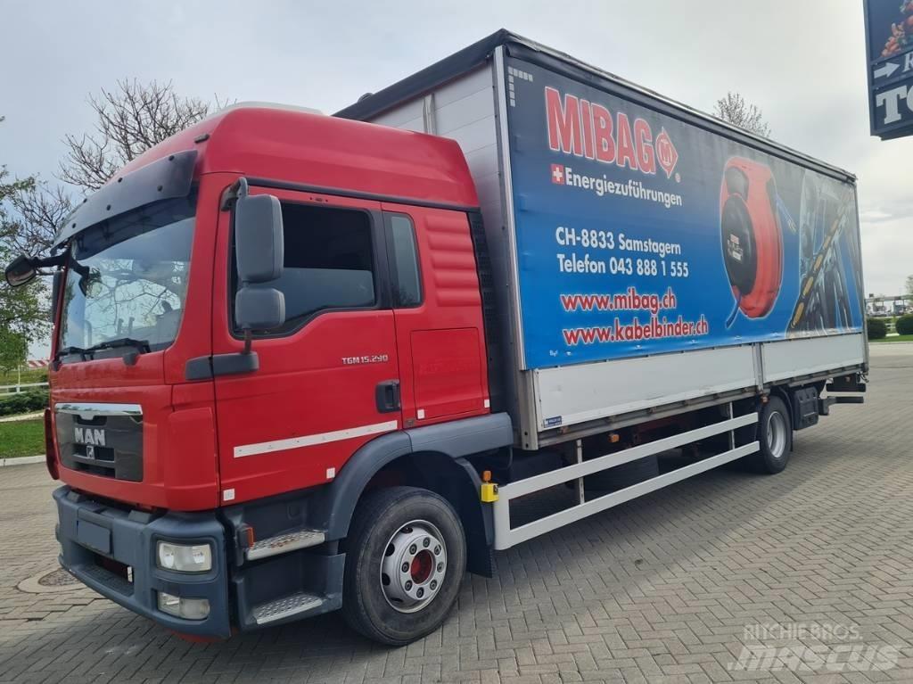 MAN 15.290 / 7.7m / LIFT Lastbil - Gardin