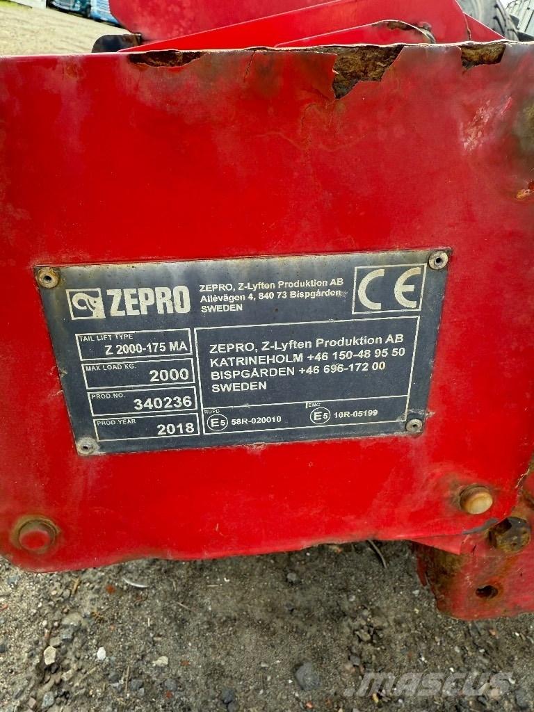  Zepro Bakgavellyft Platform
