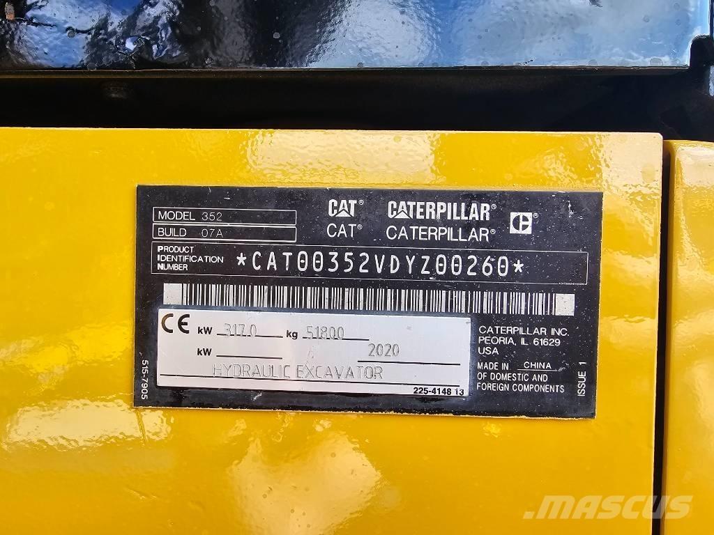 CAT 352 Gravemaskiner på larvebånd