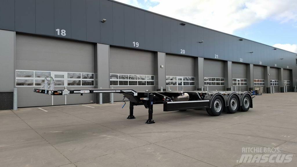 D-tec Portmaster Semi-trailer med containerramme