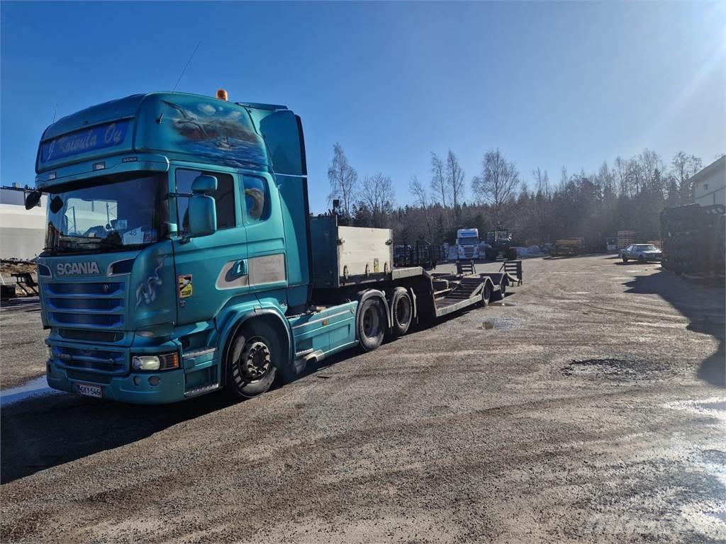 Scania R520 Skovmaskintransportlastbiler