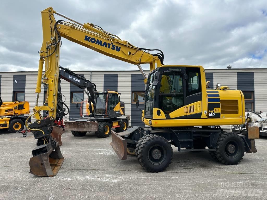 Komatsu PW160-11 Gravemaskiner på hjul