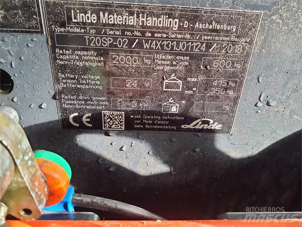 Linde T20SP kurz El-palleløftere