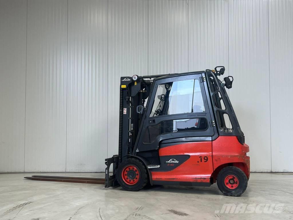 Linde E40H-01/600 El gaffeltrucks