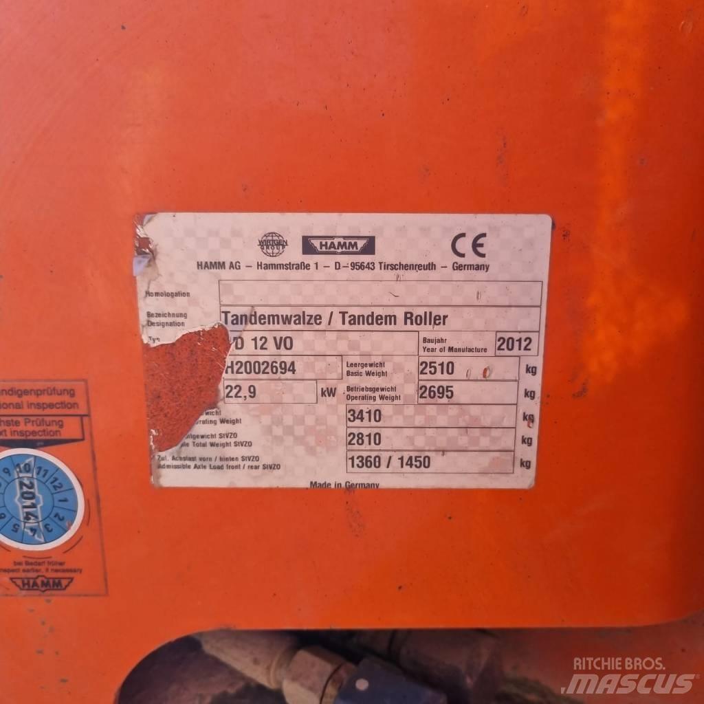 Hamm HD 12 VO Tvilling tromle