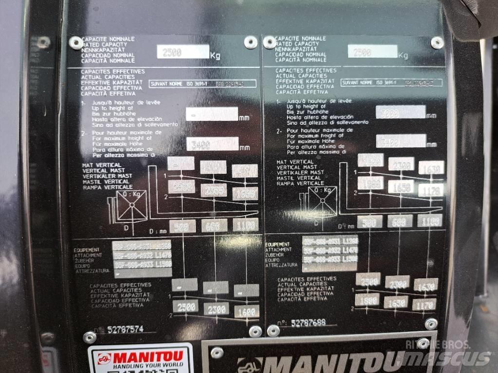 Manitou MC 25-4 Diesel gaffeltrucks