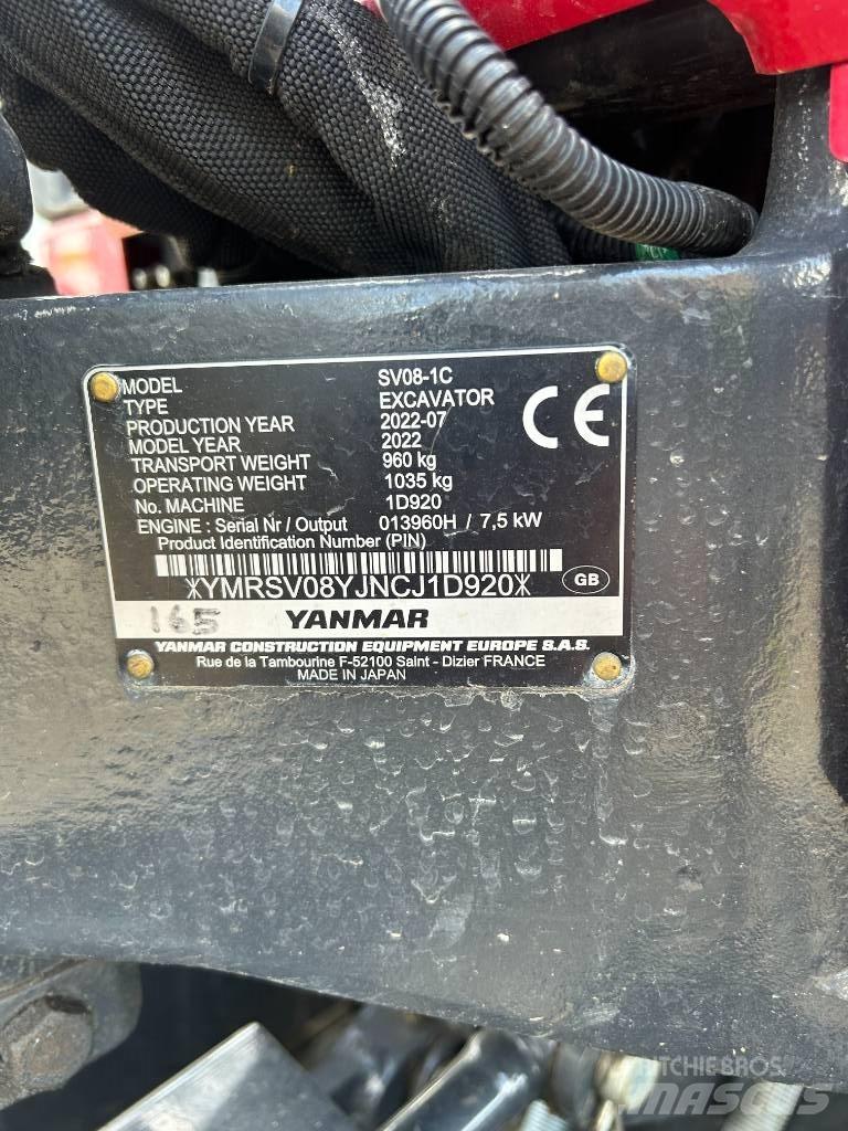 Yanmar SV08-1C Minigravemaskiner