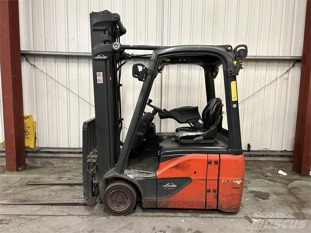 Linde E16C-02 El gaffeltrucks