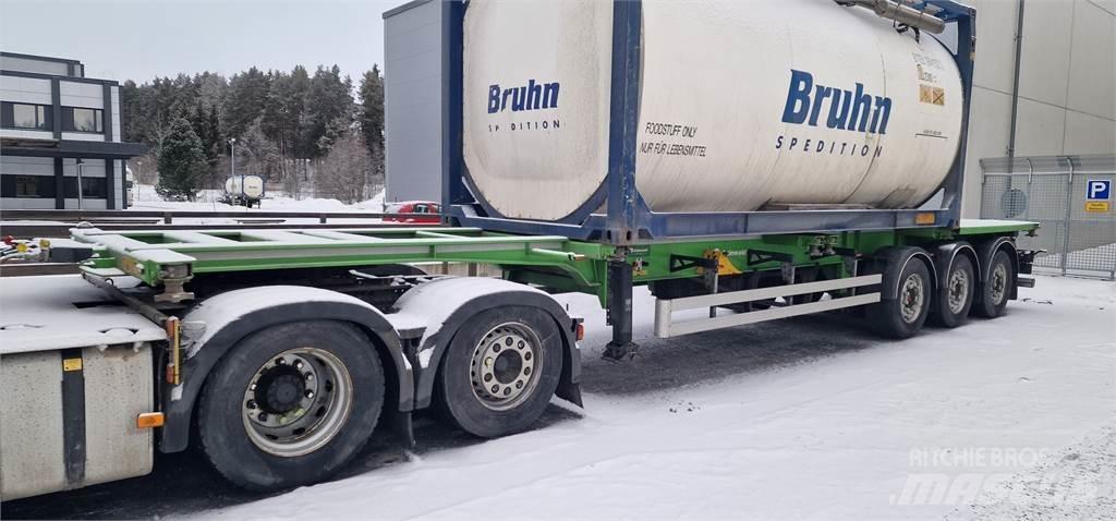  Grünwald GSC03 Semi-trailer med lad/flatbed