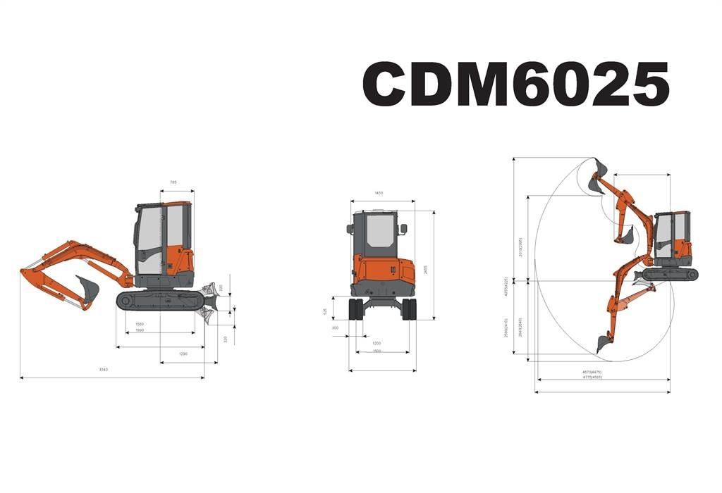 Lonking CDM6025 Minigravemaskiner
