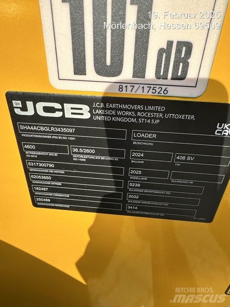 JCB 406 Læssemaskiner på hjul