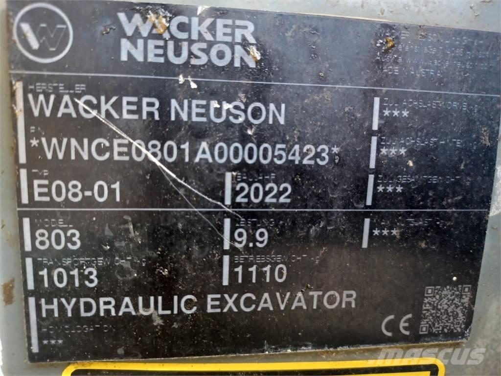 Wacker Neuson 803 Gravemaskiner på larvebånd