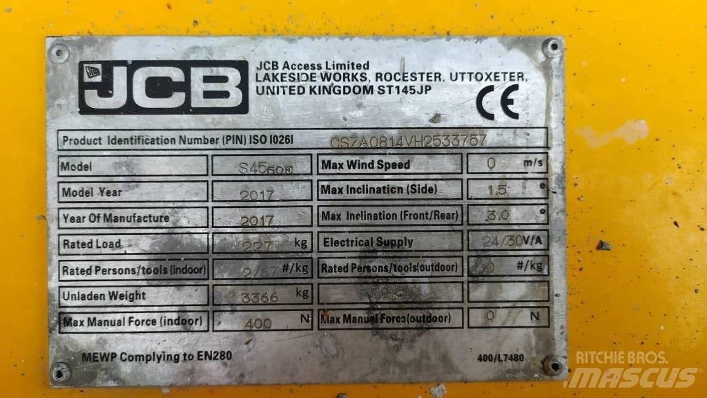 JCB S4550E Saxlifte
